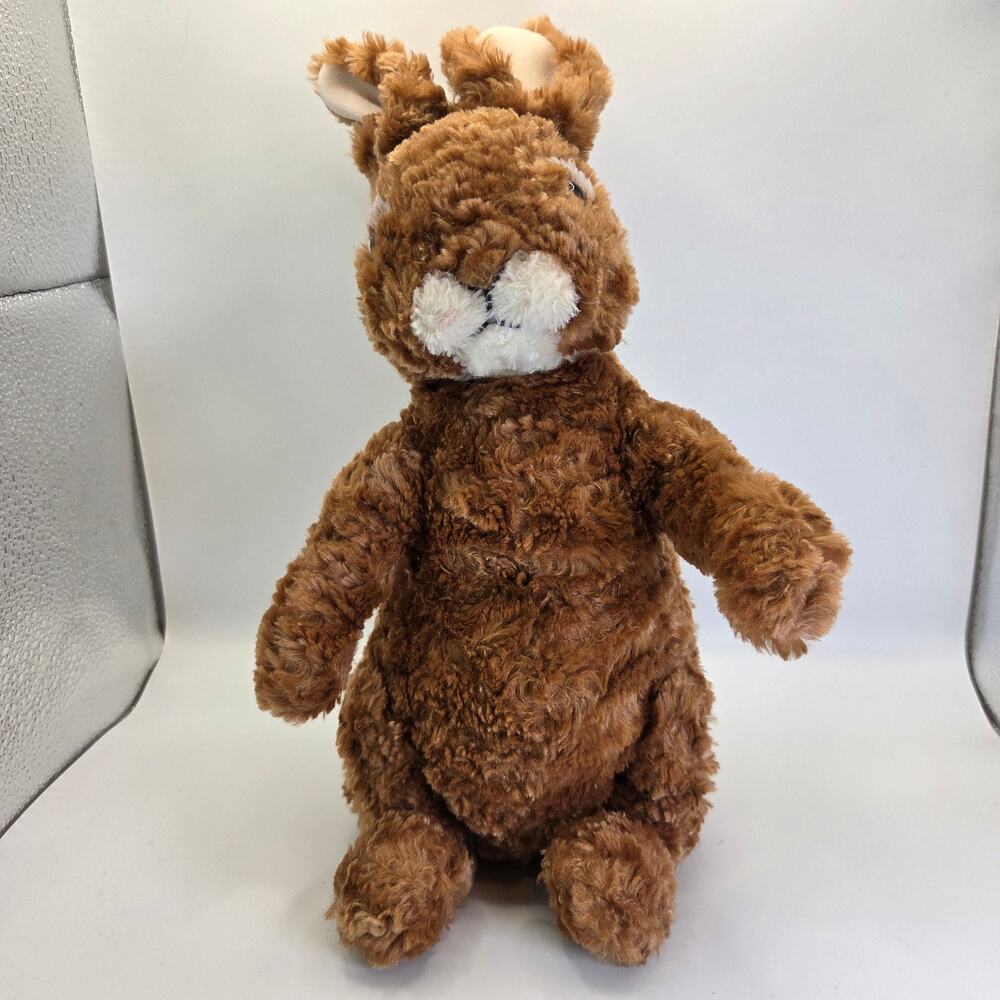 Gund Brown Rabbit Plush Stuffed Animal Bunny 11" Beanbag Ears Tail